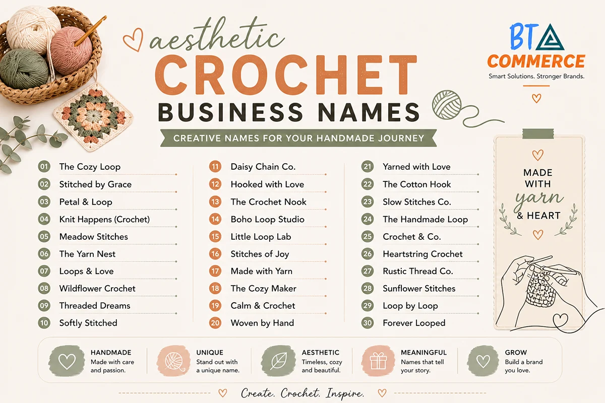 Aesthetic Crochet Business Names