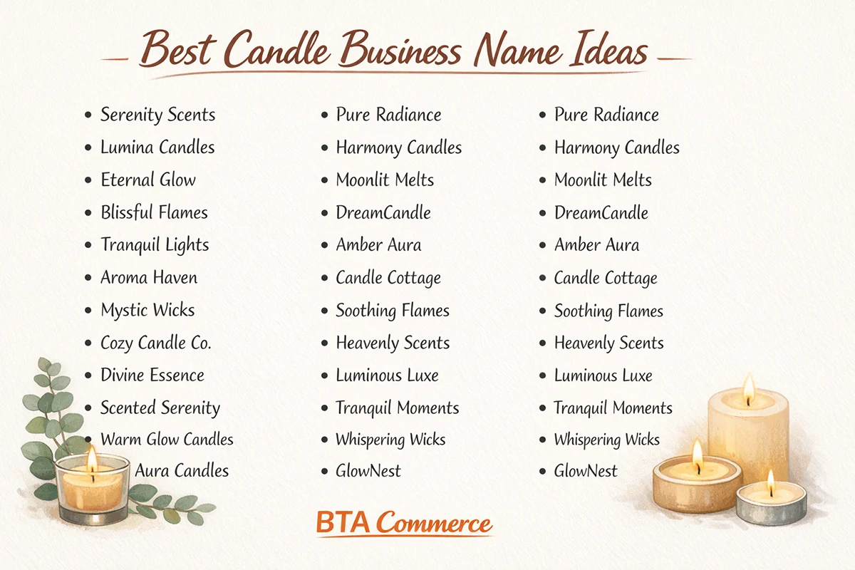 Best Candle Business Name Ideas