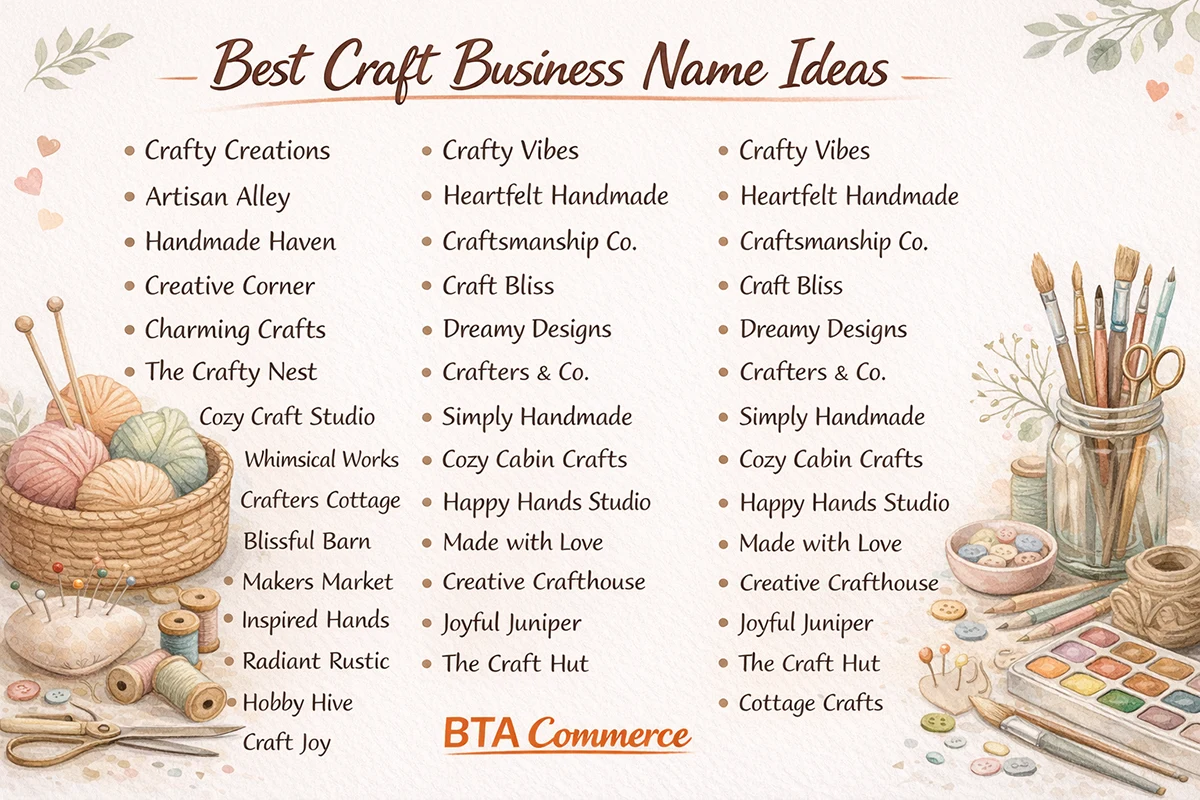 Best Craft Business Name Ideas