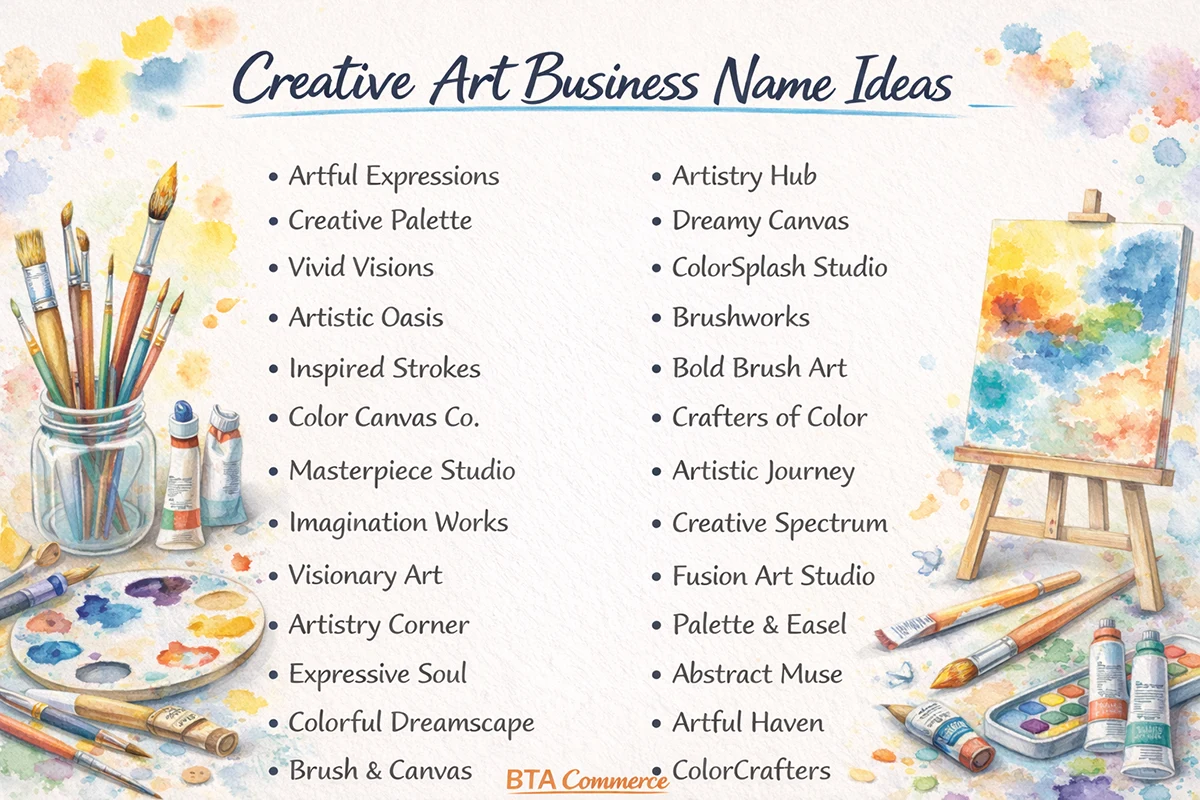 Art Business Name Ideas for Creative Brands