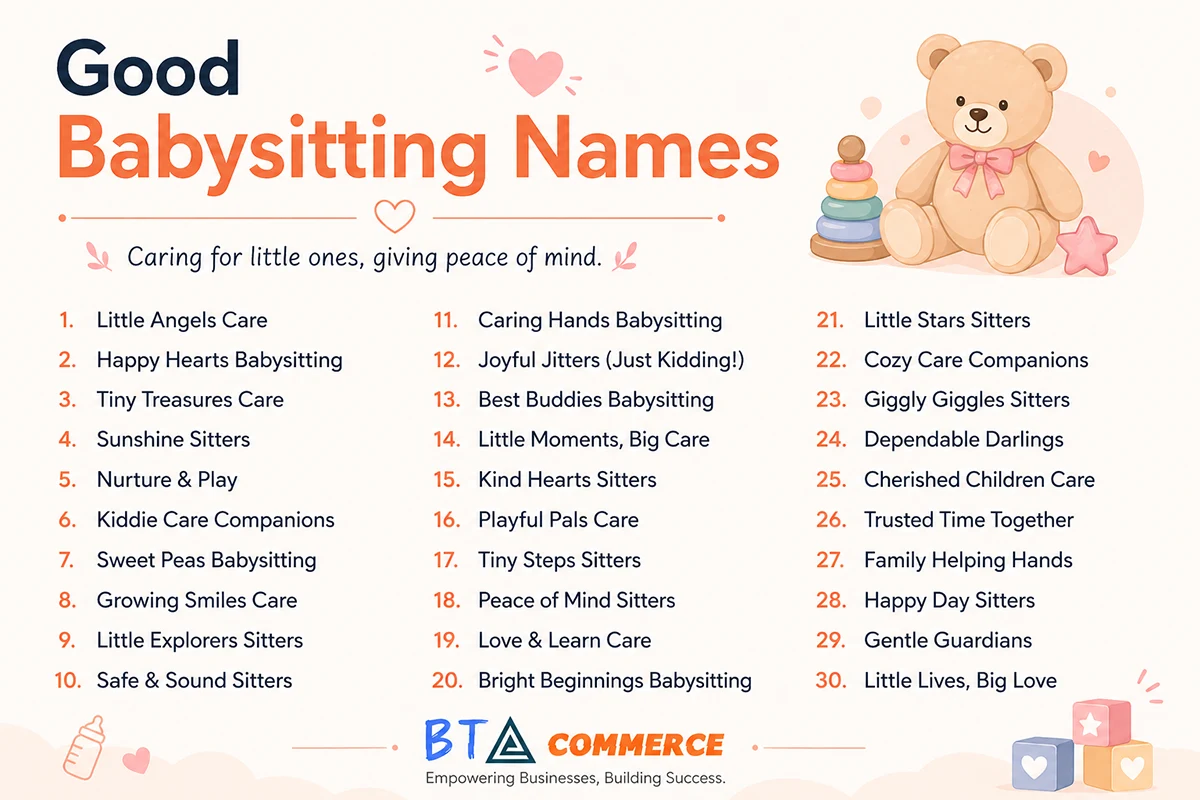 good babysitting business names