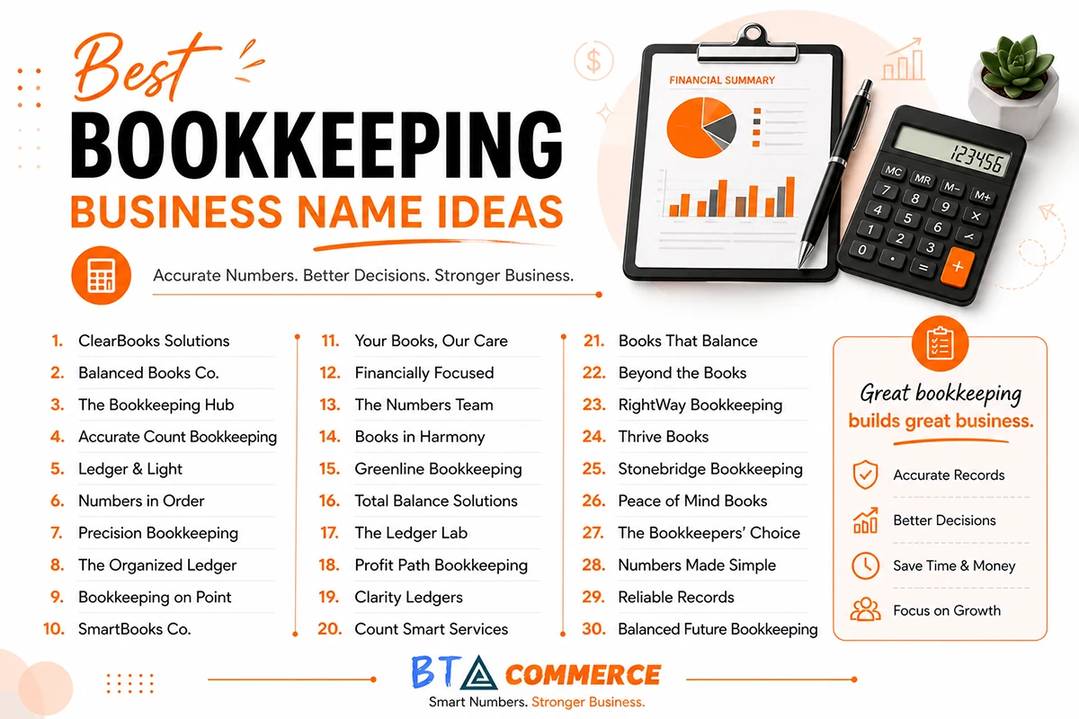 Best Bookkeeping Business Name Ideas