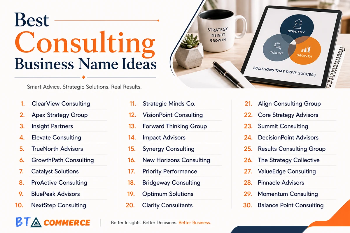 Best Consulting Business Name Ideas