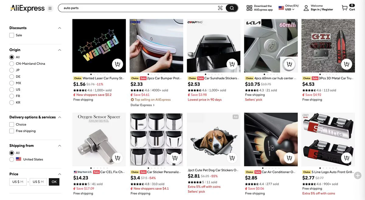 Dropshipping Business Ideas - Car Accessories