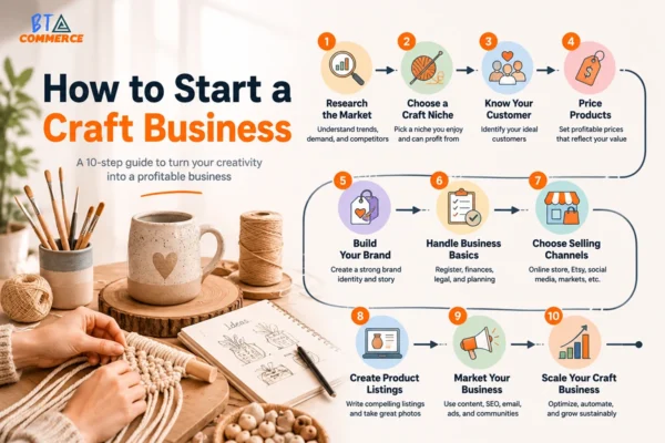 10 steps to start a craft business from home